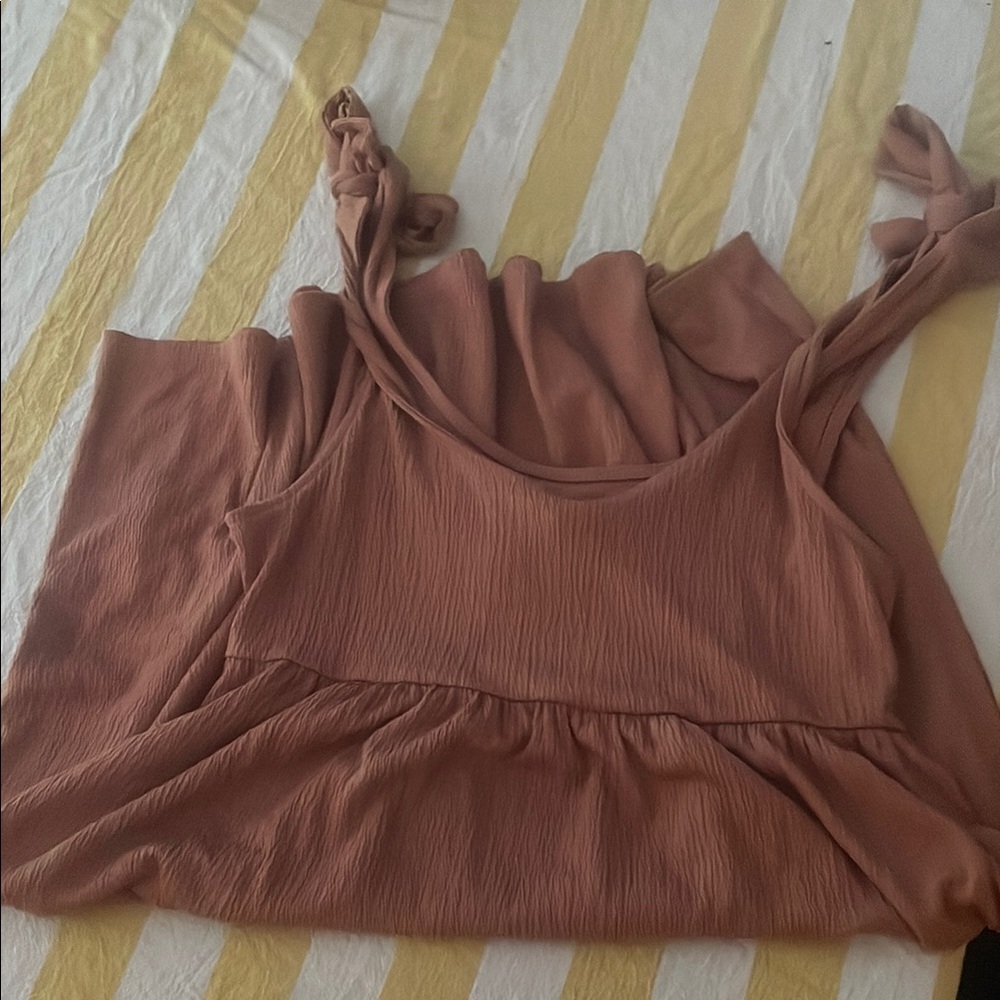 Women's Sleeveless Top in Rust